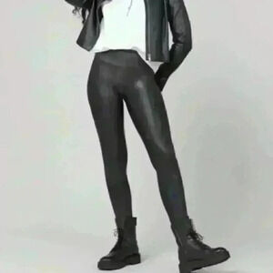 SPANX Faux Leather Leggings Black Size XS